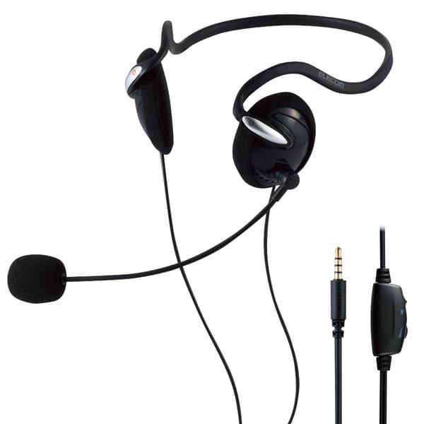 ELECOM ヘッドホン ヘッドセット 無指向性 マイク付き 有線 4極 3.5mm