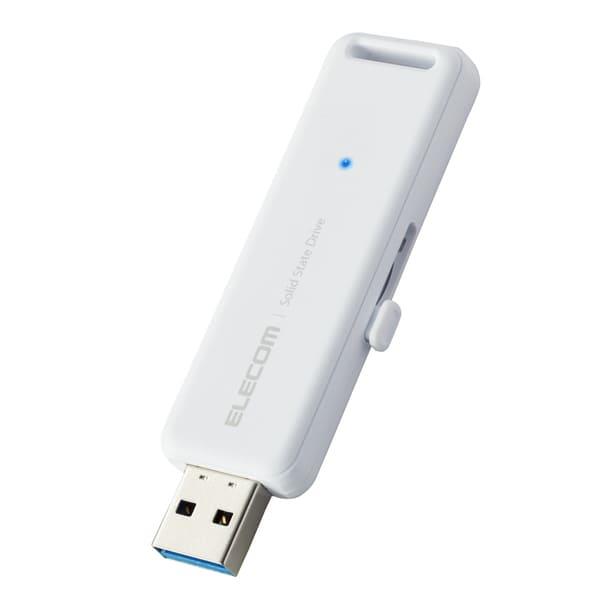 ELECOM SSD 外付け 500GB USB3.2 Gen2 読出最大1000MB 秒 スライド式