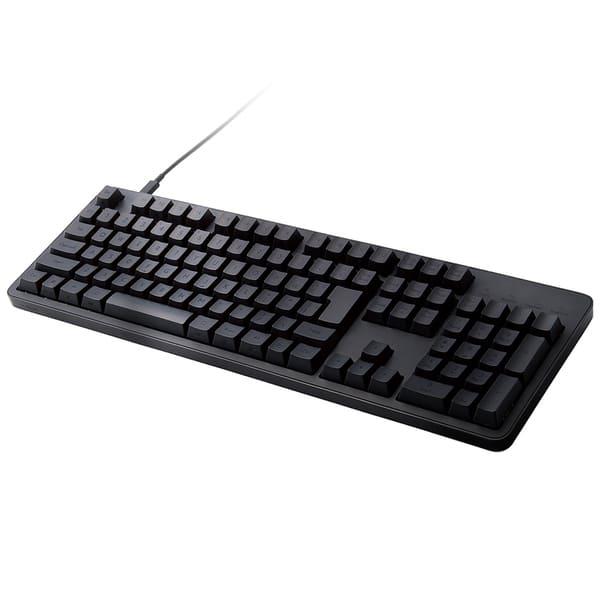 ELECOM キーボード 有線 着脱式USBケーブル 茶軸 タクタイル