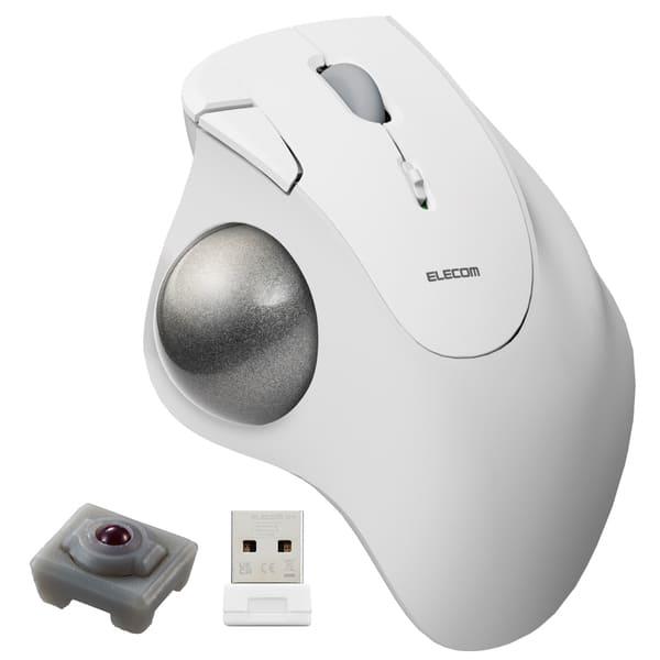 ELECOM トラックボール マウス 無線 5ボタン 人工ルビーユニット