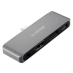 ELECOM USB 4PORT DST-C255V ×４台セット ELECOM ドッキングステーション TypeCハブ 4-in-1 PD 55W出力 USB-C×1