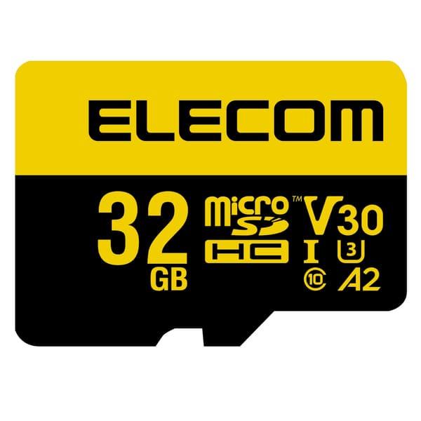 ELECOM マイクロSDカード microSDHC 32GB Class10 UHS-I U3 V30 読込