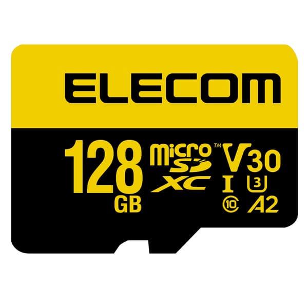 ELECOM マイクロSDカード microSDXC 128GB Class10 UHS-I U3 V30 読込