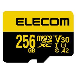 ELECOM マイクロSDカード microSDXC 256GB Class10 UHS-I U3 V30 読込
