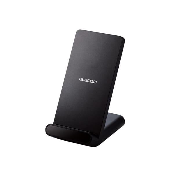 ELECOM ワイヤレス充電器 Qi認証 5W スタンド 縦置き/横置き両対応