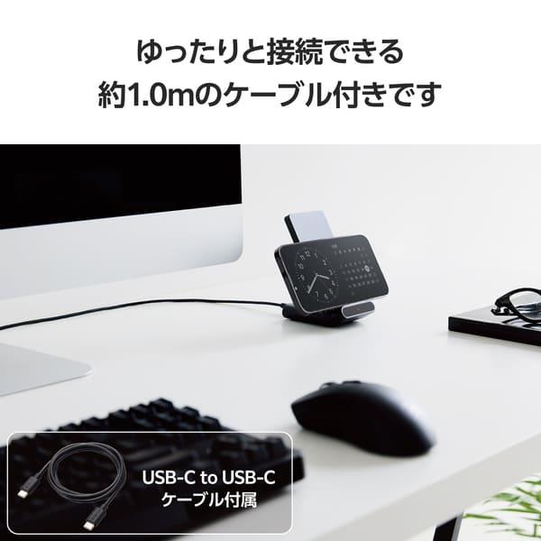 ELECOM ワイヤレス充電器 Qi認証 5W スタンド 縦置き/横置き両対応