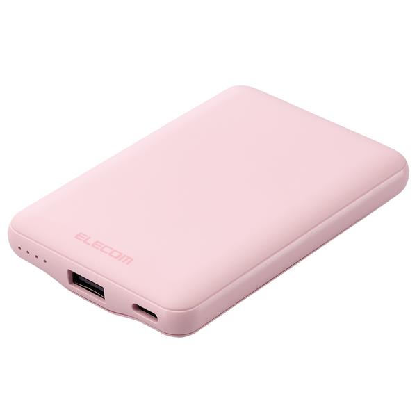 ELECOM モバイルバッテリー 5000mAh 軽量 小型 最大15W 入出力(Type-C
