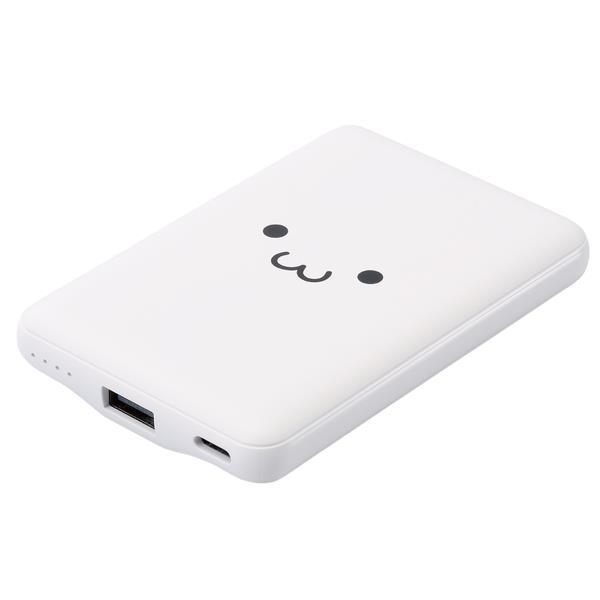 ELECOM モバイルバッテリー 5000mAh 軽量 小型 最大15W 入出力(Type-C
