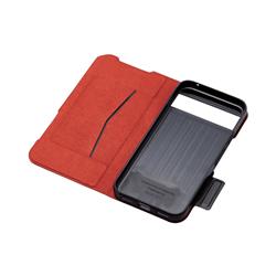 ELECOM P241 ケース【レザー/手帳型/マグネット/フラップ/衝撃吸収/超