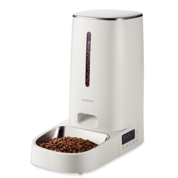 ELECOM 自動給餌器 ホワイト PET-AF03WH | ノジマオンライン