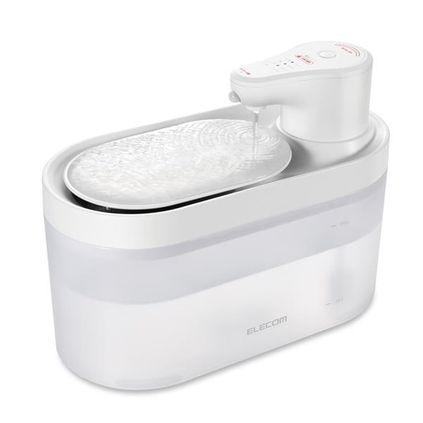 ELECOM 水飲み器 自動給水器 ホワイト PET-WD03WH | ノジマオンライン