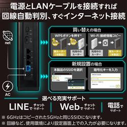ELECOM EasyMesh WiFiルーター 親機 Wi-Fi7 11be 11ax 5765+2882+