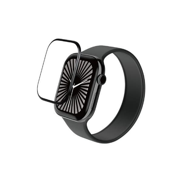 ELECOM アップルウォッチ ガラス フィルム [ 46mm ] 全面保護 表面硬度