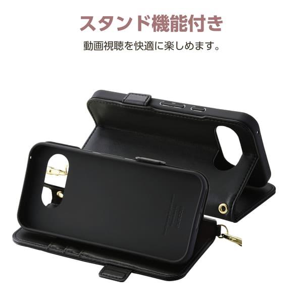 ELECOM Google Pixel 9a ケース レザー 手帳型 マグネット 衝撃吸収