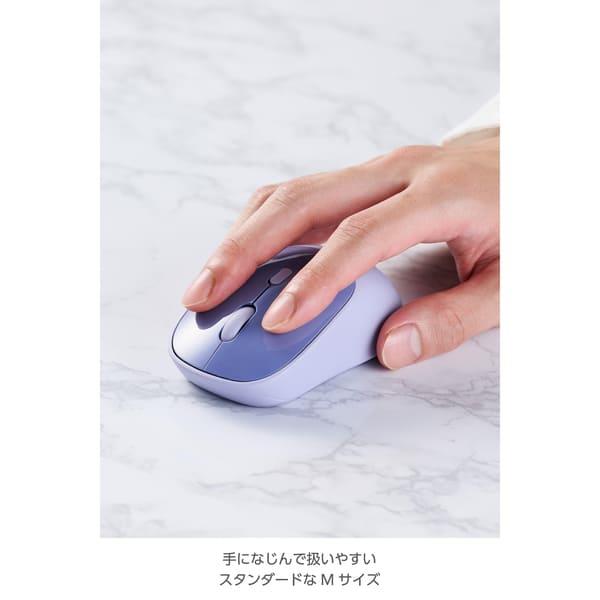 ELECOM マウス Bluetooth 無線2.4GHz両対応 静音 ワイヤレス 4ボタン M