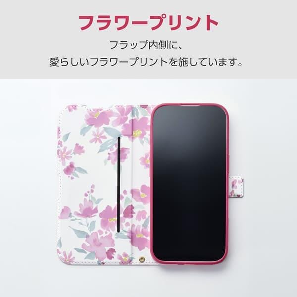 ELECOM AQUOS wish5 (SH-52F) ケース レザー 手帳型 マグネット 衝撃