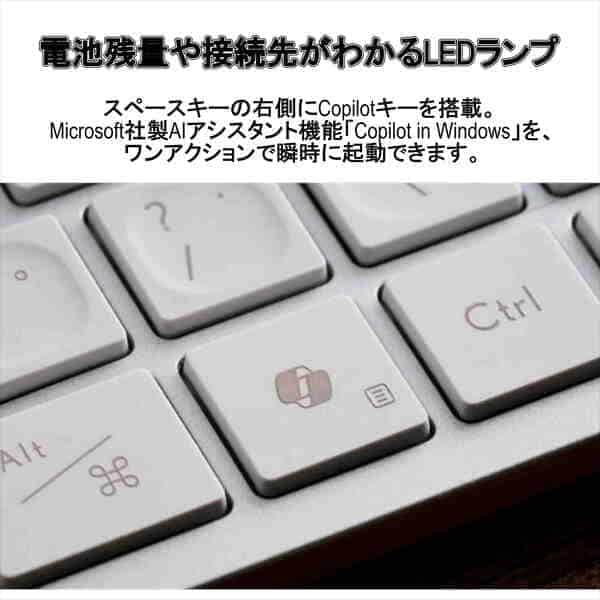 ELECOM フルサイズ ワイヤレスキーボード Bluetooth & 無線2.4GHz両