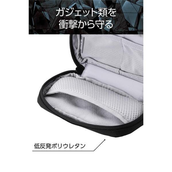 ELECOM ガジェットポーチ バッグインバッグ 軽量 撥水 小物収納 衝撃