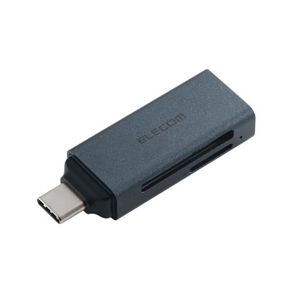 ELECOM USB-C カードリーダー 2in1 SD microSD 高速転送 USB3.2 Gen1