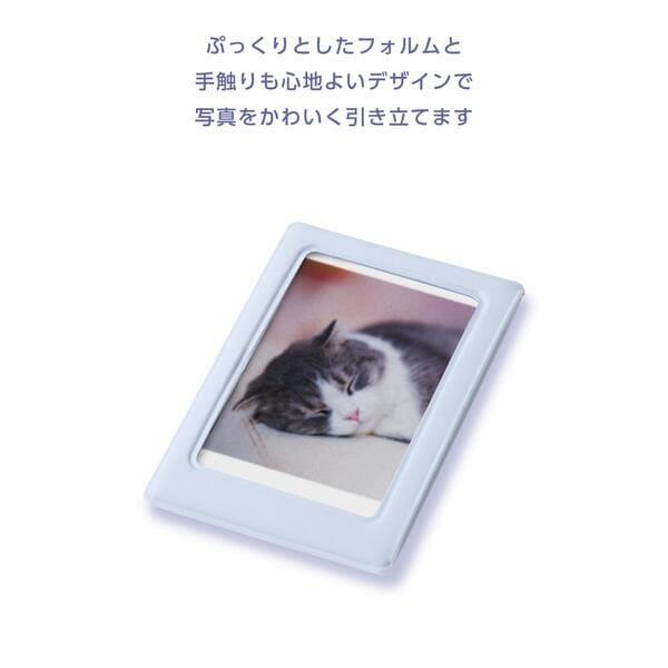 ELECOM instax(チェキ)mini film用 マグネットフォトフレーム ブルー