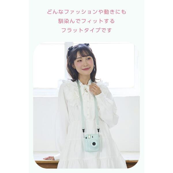 ELECOM instax(チェキ)miniシリーズ用 ネックストラップ グリーン IC
