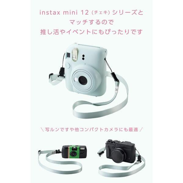 ELECOM instax(チェキ)miniシリーズ用 ネックストラップ グリーン IC