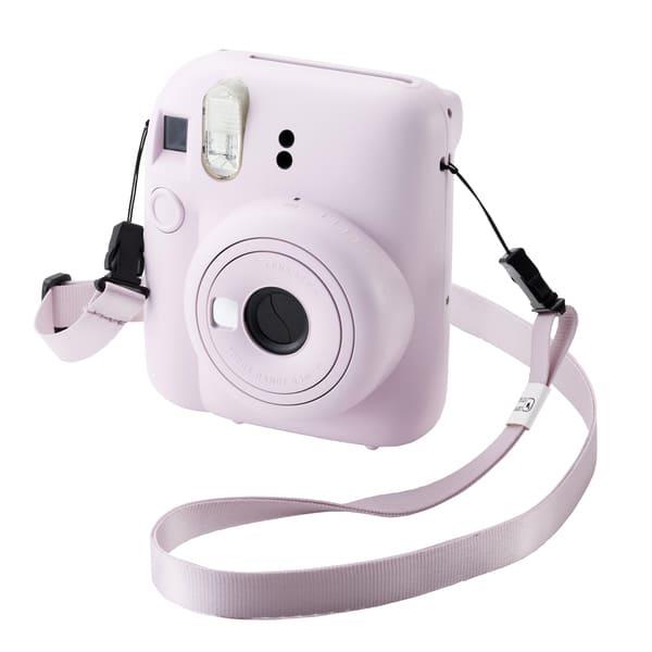 ELECOM instax(チェキ)miniシリーズ用 ネックストラップ ピンク IC