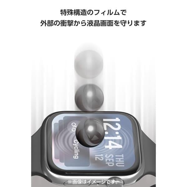 ELECOM アップルウォッチ 衝撃吸収 フィルム 2枚入 Series 11 10 [42mm