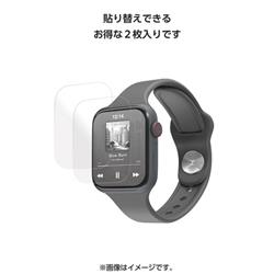 ELECOM アップルウォッチ 衝撃吸収 フィルム 2枚入 44mm 対応 全面保護 