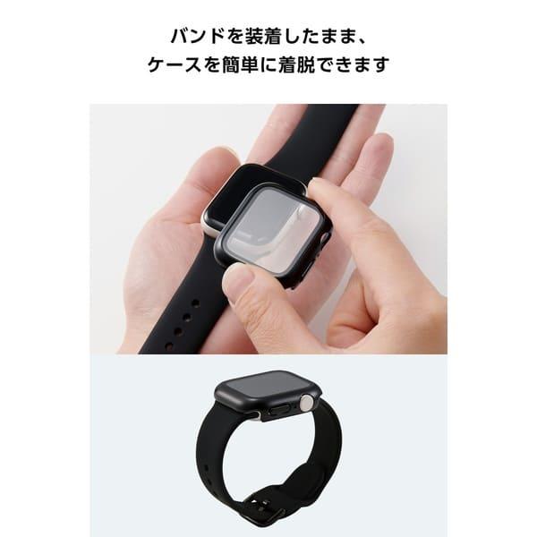 ELECOM アップルウォッチ カバー SE 第3世代 第2世代 [40mm] フル