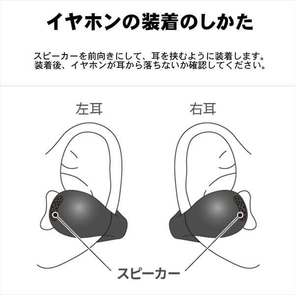 ②エレコム オープンイヤー ワイヤレス Bluetooth イヤホン ブラック★ ELECOM ワイヤレスイヤホン イヤーカフタイプ 耳を塞がない オープン