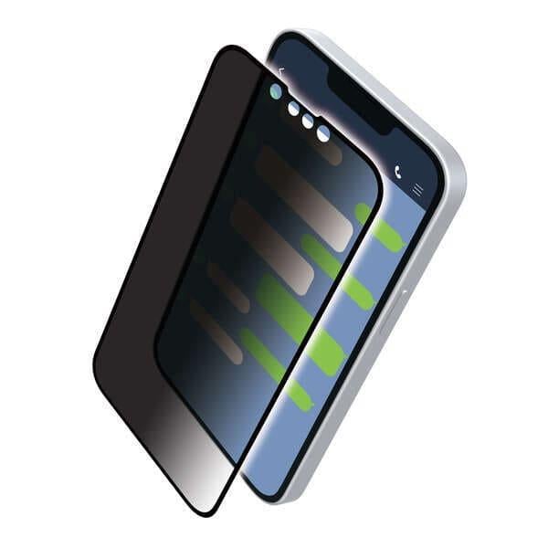 ELECOM iPhone 17e ガラスフィルム フレーム付き のぞき見防止 左右 超