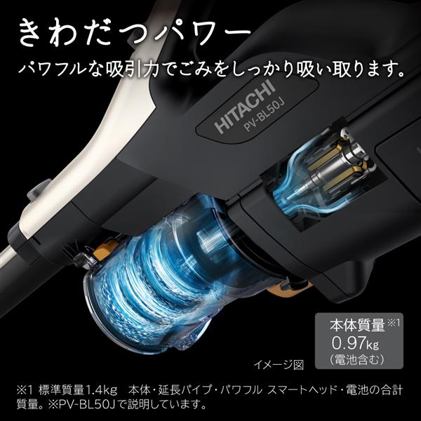 HITACHI PVBL30J スティッククリーナー 【サイクロン式/コードレス