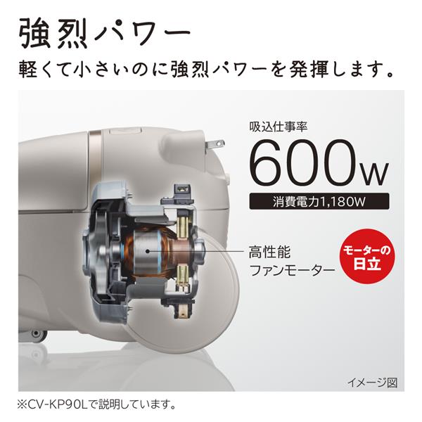 HITACHI CV-KV70L-W 紙パッククリーナー【キャニスター/紙パック/タービンブラシ/ホワイト】 | ノジマオンライン