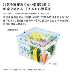 HITACHI R-V38VL-N 冷蔵庫 3ドア 左開き 375L ライトゴールド HITACHI R-V38VL-N 冷蔵庫 3ドア 左開き 375L ライトゴールド