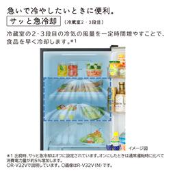 HITACHI R-V32VL-S 冷蔵庫 3ドア 左開き 315L グラファイト HITACHI R-V32VL-S 冷蔵庫 3ドア 左開き 315L グラファイト
