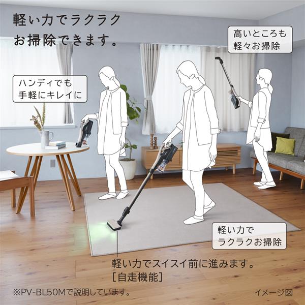 HITACHI PV-BL50M-C コードレススティック掃除機 サイクロン式 HITACHI PV-BL50M-C コードレススティック掃除機 サイクロン式