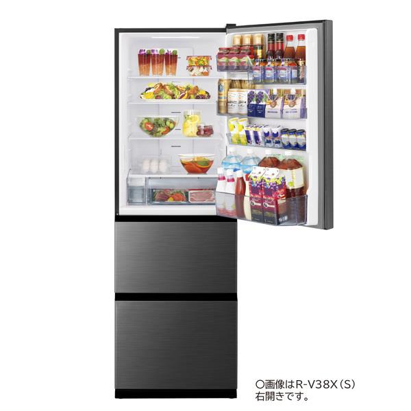 HITACHI 冷蔵庫［3ドア/右開き/375L/グラファイトシルバー] ☆大型配送