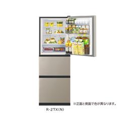 HITACHI 265L 冷蔵庫 R-27TV（2024年製） 高年式!2024年製! HITACHI/日立 3ドア 冷蔵庫 R-27V(N) 265L 右