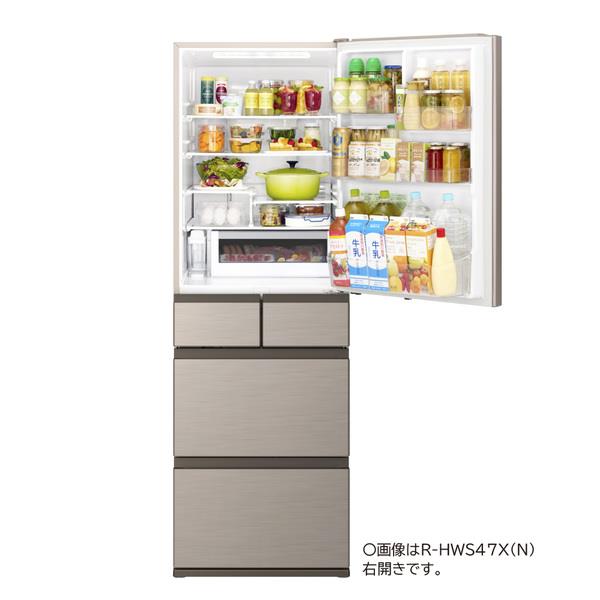 HITACHI 冷蔵庫［5ドア/右開き/470L/ライトゴールド] ☆大型配送対象