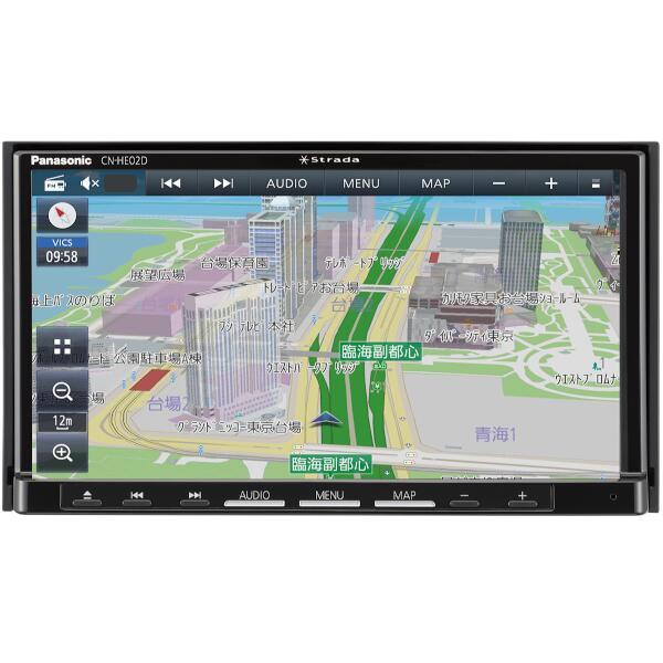 SALE エクセラーPanasonic□7V型 カーナビ ストラーダ□CN-HE02WD