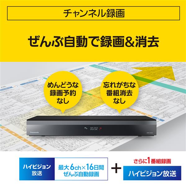 Panasonic DMR-2X202 ブルーレイディスクレコーダー 全自動DIGA