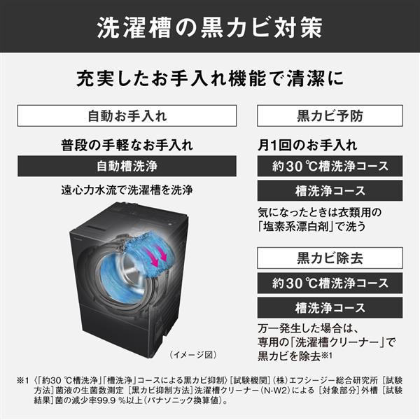 Panasonic Cuble 洗濯7.0kg /左開き 2023年2月購入