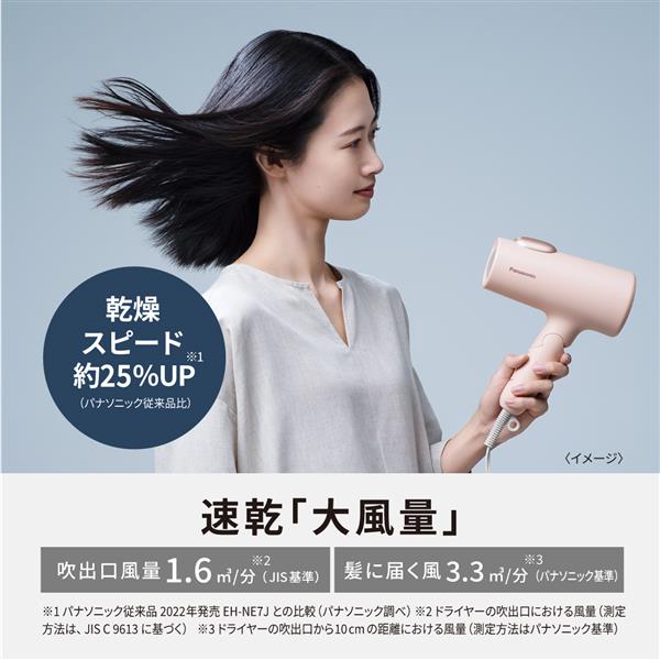 Panasonic EH-NE7L-H ヘアードライヤー イオニティ【低温大風量