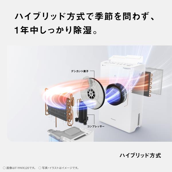 Panasonic F-YHX200B-W 衣類乾燥除湿機【ハイブリッド式/～38畳/最大 