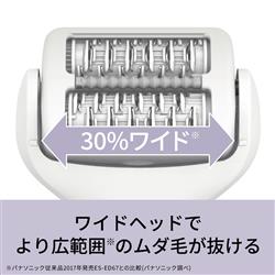 Panasonic ES-EY4A-W 脱毛器 ソイエ【肌にやさしく脱毛/使った瞬間 