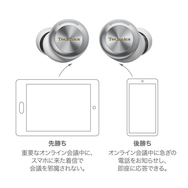 Technics EAH-AZ100-S 完全ワイヤレスイヤホン/Bluetooth/ノイズ Technics EAH-AZ100-S 完全ワイヤレスイヤホン/Bluetooth/ノイズ