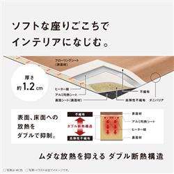 3畳相当のラージサイズ！Panasonic かんたん床暖 DC-2V3 3畳相当のラージサイズ！Panasonic かんたん床暖 DC-2V3 概要