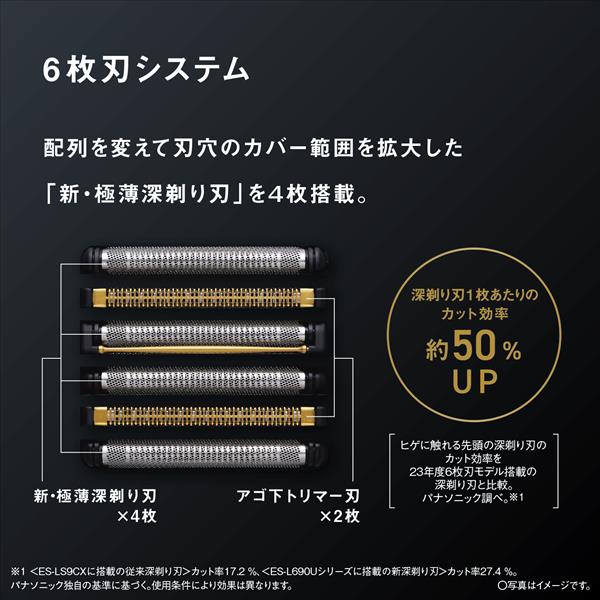 Panasonic メンズシェーバー ラムダッシュPRO 6枚刃 クラフトブラック
