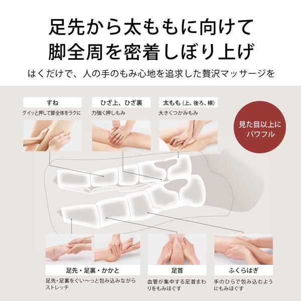 パナソニック エアーマッサージャー レッグリフレ はくだけキュッと